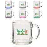 13 oz. Libbey Clear Glass Coffee Mugs