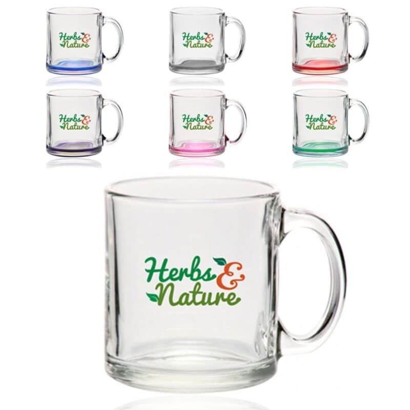 13 oz. Libbey Clear Glass Coffee Mugs