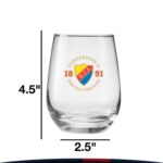 15.25 oz. Libbey High-Quality Stemless Wine Glasses - 3