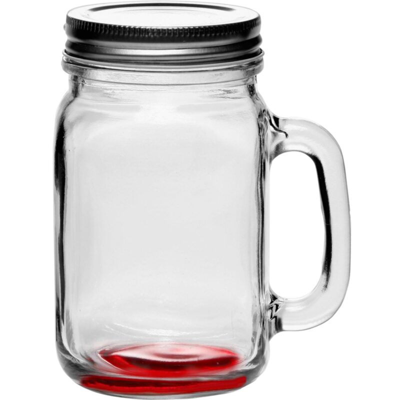16 Oz. Libbey® Handle Mason Jars w/ Lids - 4