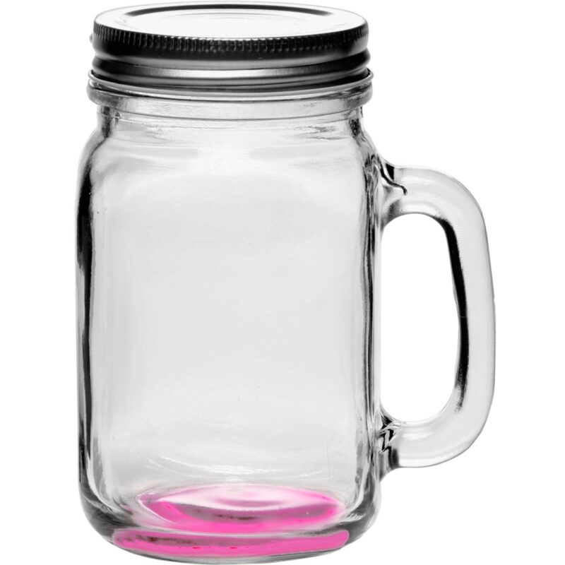16 Oz. Libbey® Handle Mason Jars w/ Lids - 6
