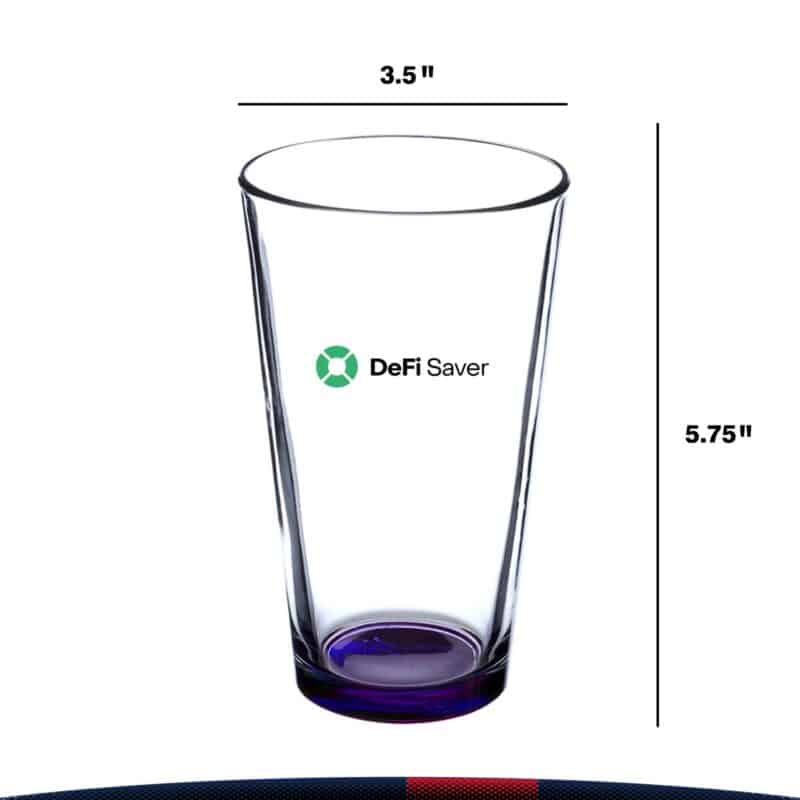 16 oz. Libbey Colored Bottom Beer Glasses - 3