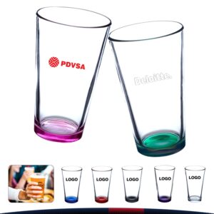 16 oz. Libbey Colored Bottom Beer Glasses
