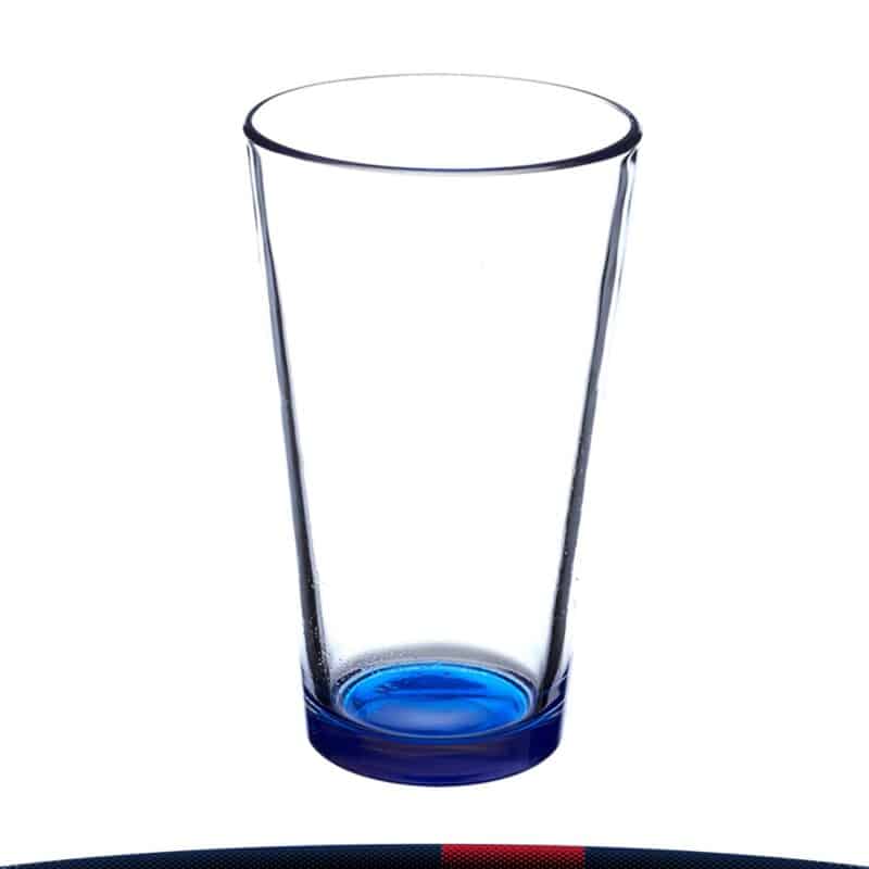 16 oz. Libbey Colored Bottom Beer Glasses - 7