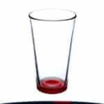 16 oz. Libbey Colored Bottom Beer Glasses - 9