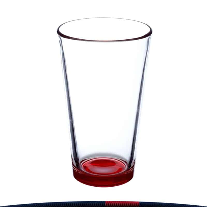 16 oz. Libbey Colored Bottom Beer Glasses - 9