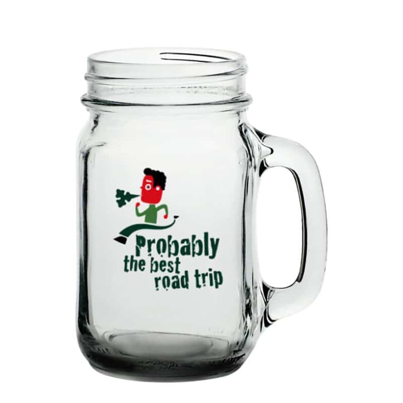 16 oz. Libbey Mason Jars with Handles - 1