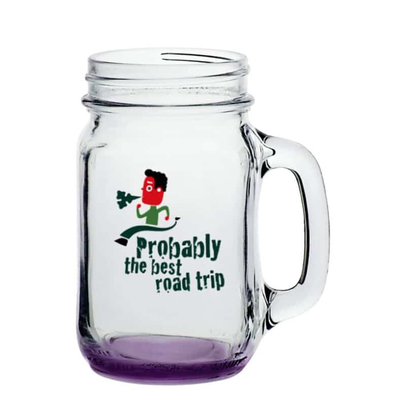 16 oz. Libbey Mason Jars with Handles - 6