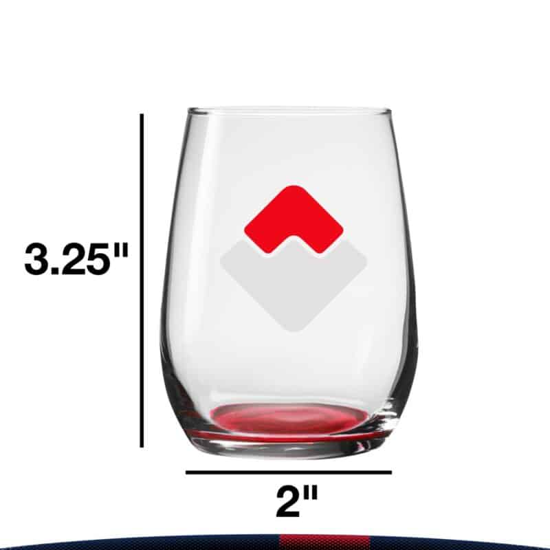 6.25 oz. Libbey Clear Stemless Glasses - 3