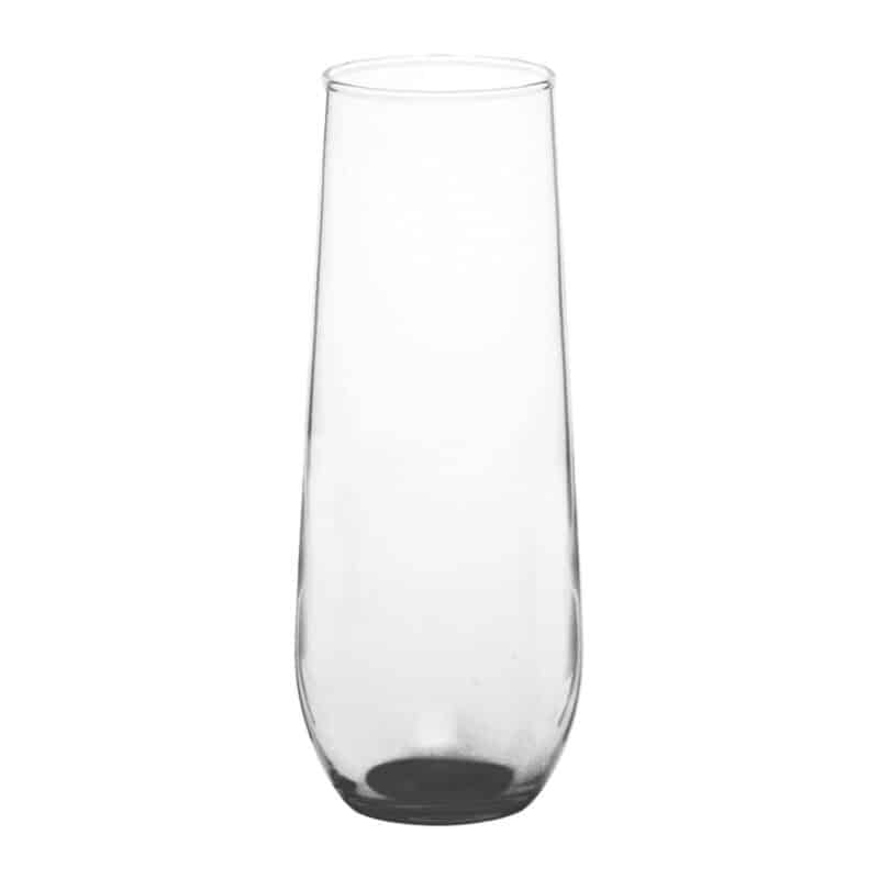 8 oz. USA Made Libbey Stemless Champagne Flute Glasses. - 1