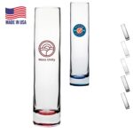 8 oz. USA Made Libbey Tall Cylindrical Bud Vases