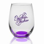 9 oz. Libbey Stemless Wine Glasses - 7
