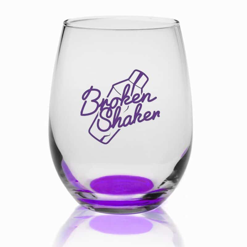 9 oz. Libbey Stemless Wine Glasses - 7