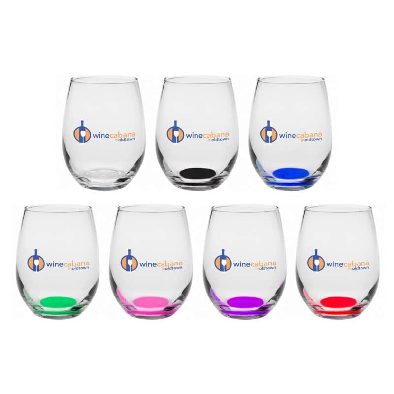 9 oz. Libbey ® Stemless Wine Glasses - 2