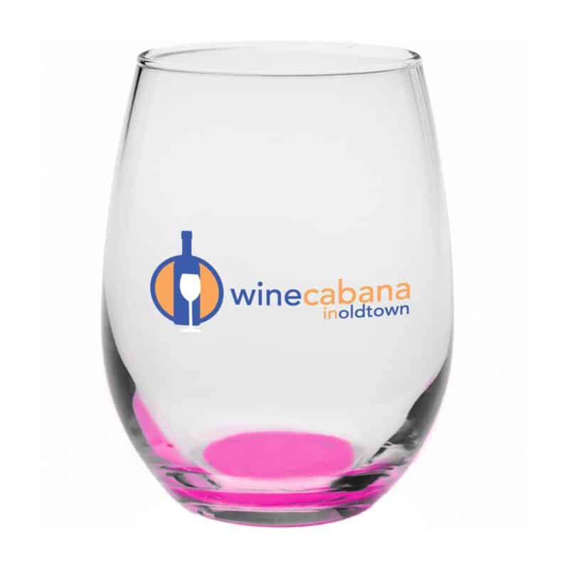 9 oz. Libbey ® Stemless Wine Glasses - 7