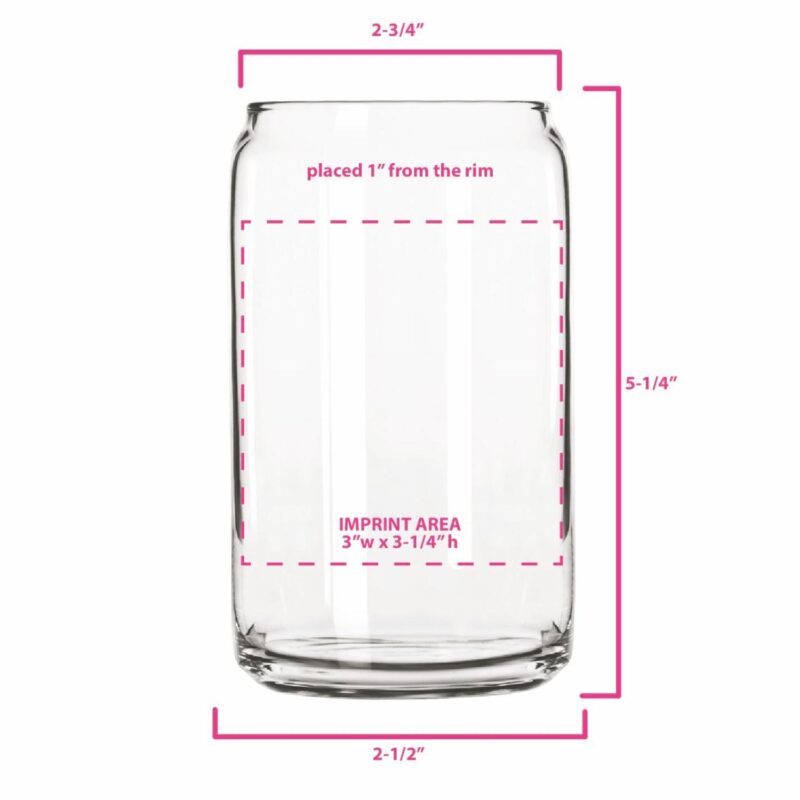 Arc/Libbey 16 oz. Reusable Glass Beer Can - Made in USA - 1