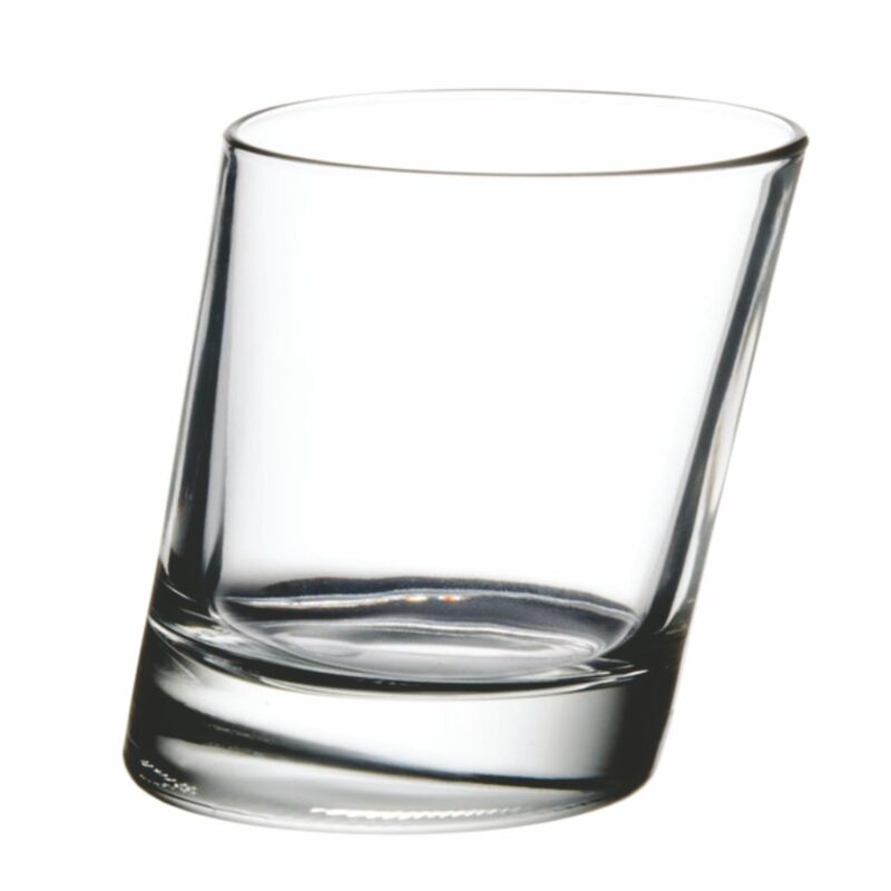 Laser Engraved Libbey® 11006721 Pisa 9.5 oz. Slanted Rocks / Old Fashioned Glass - 1