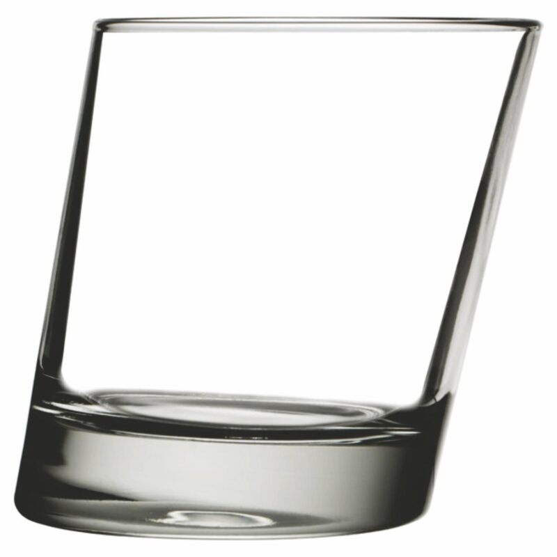 Laser Engraved Libbey® 11006821 Pisa 11.75 oz. Slanted Rocks Old Fashioned Glass - 1