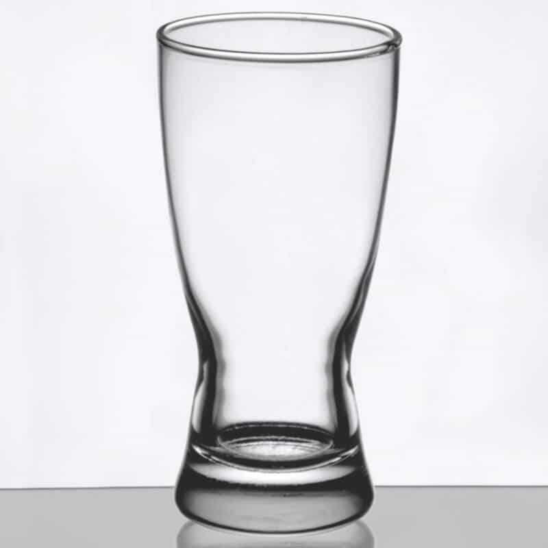 Laser Engraved Libbey® 1178HT Hourglass 10 oz. Rim Tempered Pilsner Glass - 1