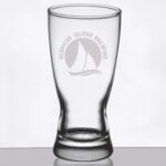 Laser Engraved Libbey® 1178HT Hourglass 10 oz. Rim Tempered Pilsner Glass