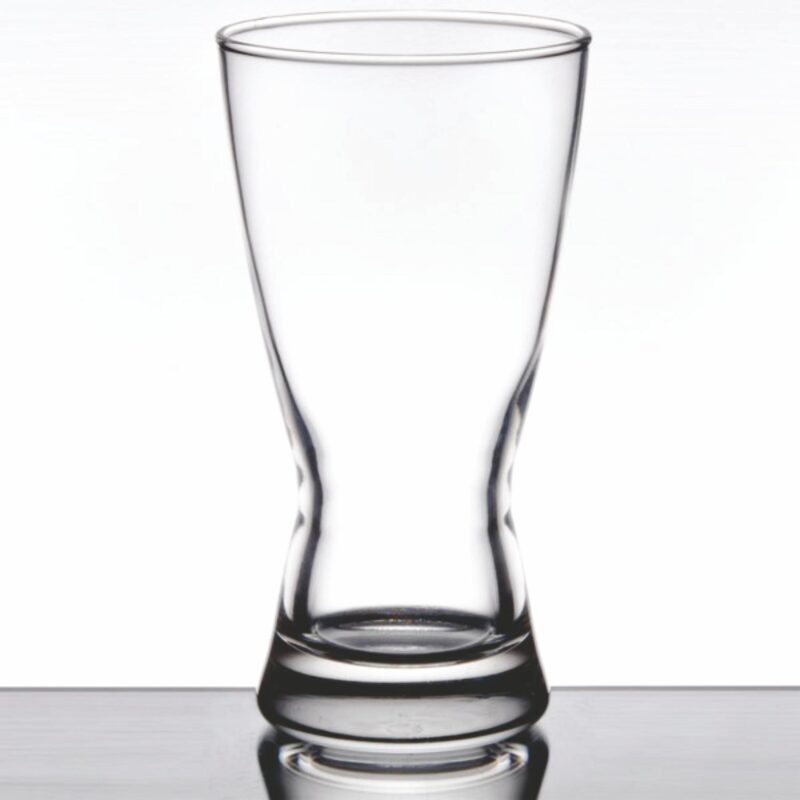 Laser Engraved Libbey® 1181HT Hourglass 12 oz. Rim Tempered Pilsner Glass - 1