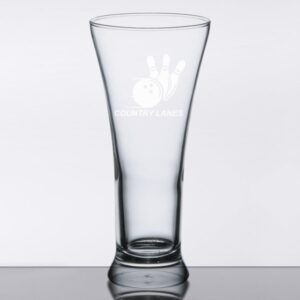 Laser Engraved Libbey® 1240HT Flare 10 oz. Pilsner Glass