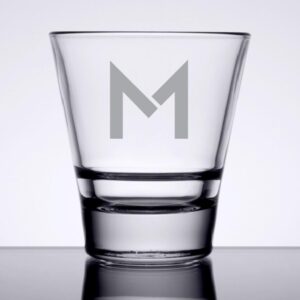 Laser Engraved Libbey® 15709 Endeavor 7 oz. Stackable Rocks / Old Fashioned Glass