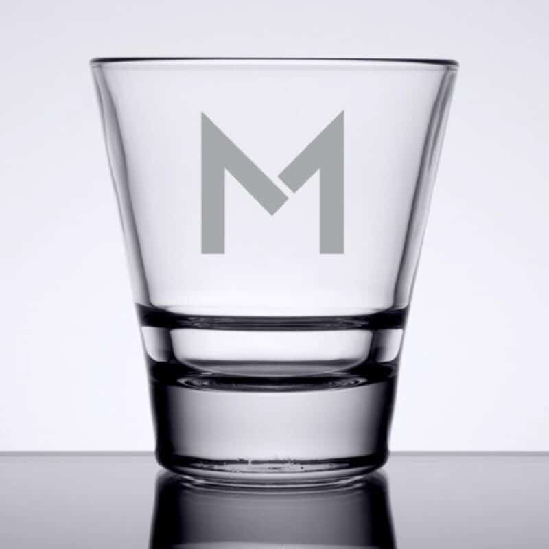 Laser Engraved Libbey® 15709 Endeavor 7 oz. Stackable Rocks / Old Fashioned Glass