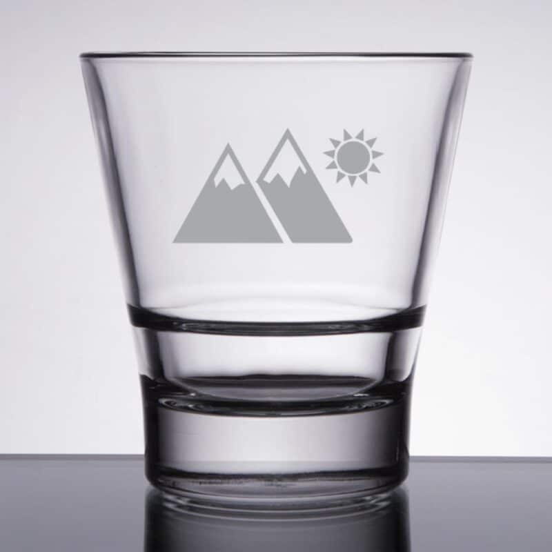 Laser Engraved Libbey® 15712 Endeavor 12 oz. Stackable Rocks Old Fashioned Glass