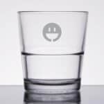 Laser Engraved Libbey® 15769 Restaurant Basics 12 oz. Stackable Rocks Glass