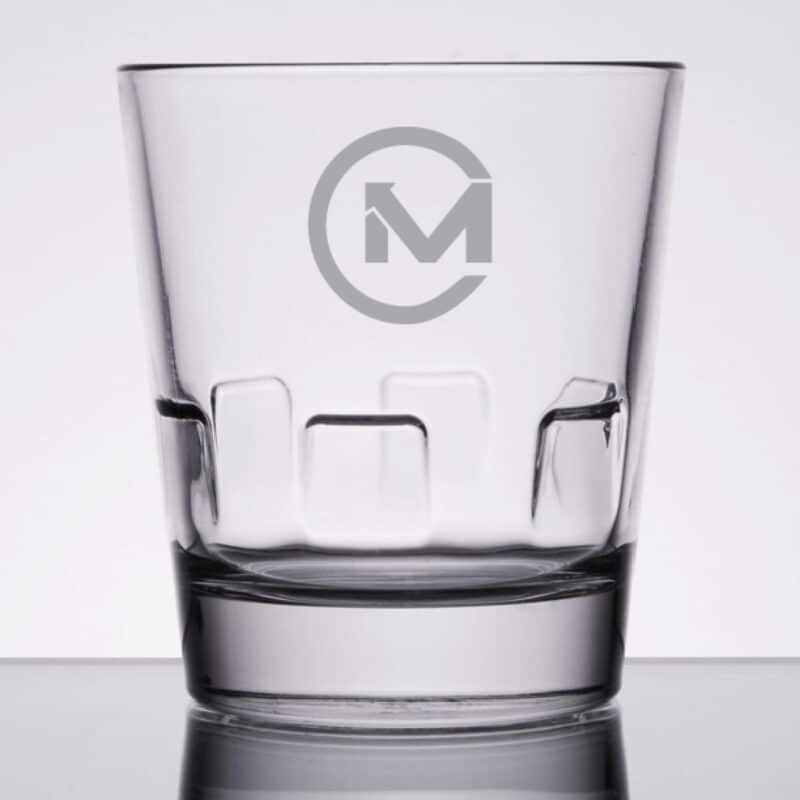 Laser Engraved Libbey® 15963 Optiva 12 oz. Stackable Rocks Glass