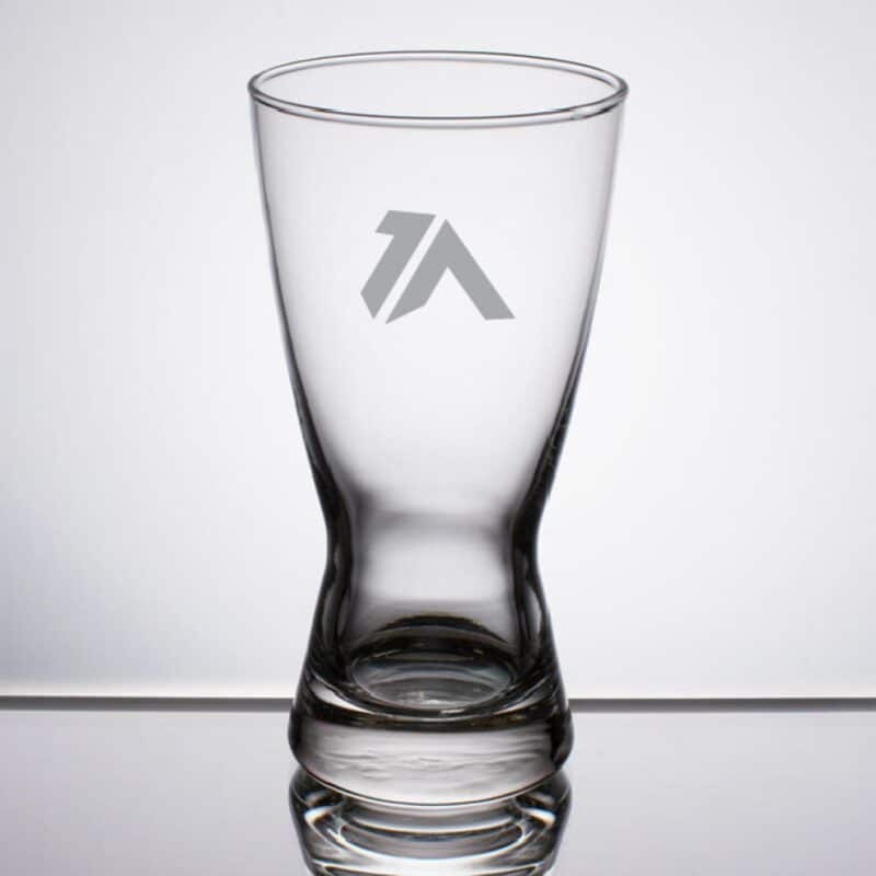 Laser Engraved Libbey® 181 Hourglass 12 oz. Pilsner Glass