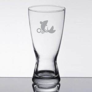 Laser Engraved Libbey® 183 Hourglass 15 oz. Pilsner Glass