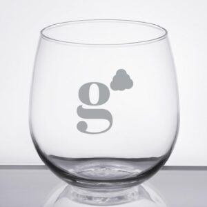 Laser Engraved Libbey® 222 16.75 oz. Stemless Red Wine Glass