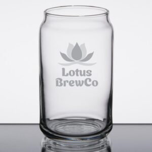 Laser Engraved Libbey® 265 5 oz. Glass Can Tasting Glass