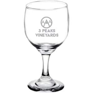 Laser Engraved Libbey® 3764 Embassy 8.5 oz. Red Wine Glass