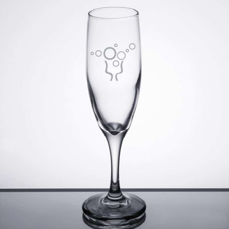 Laser Engraved Libbey® 3794 Embassy 4.5 oz. Flute Glass
