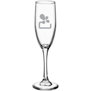 Laser Engraved Libbey® 3796 Embassy 6 oz. Tall Flute Glass