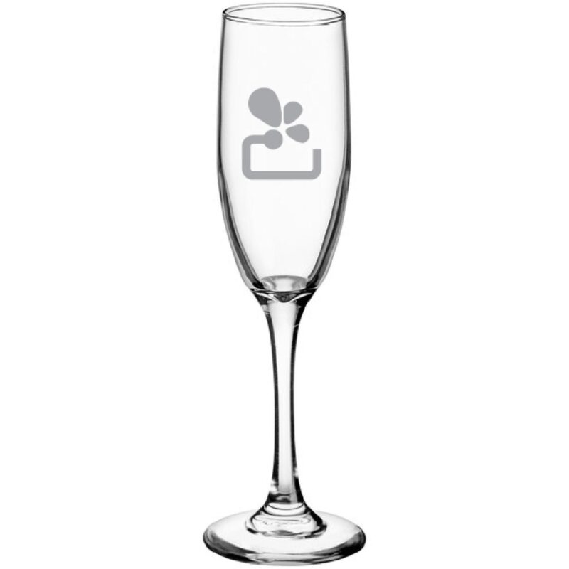 Laser Engraved Libbey® 3796 Embassy 6 oz. Tall Flute Glass