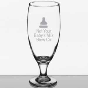 Laser Engraved Libbey® 3804 Embassy 16 oz. Stemmed Pilsner Glass