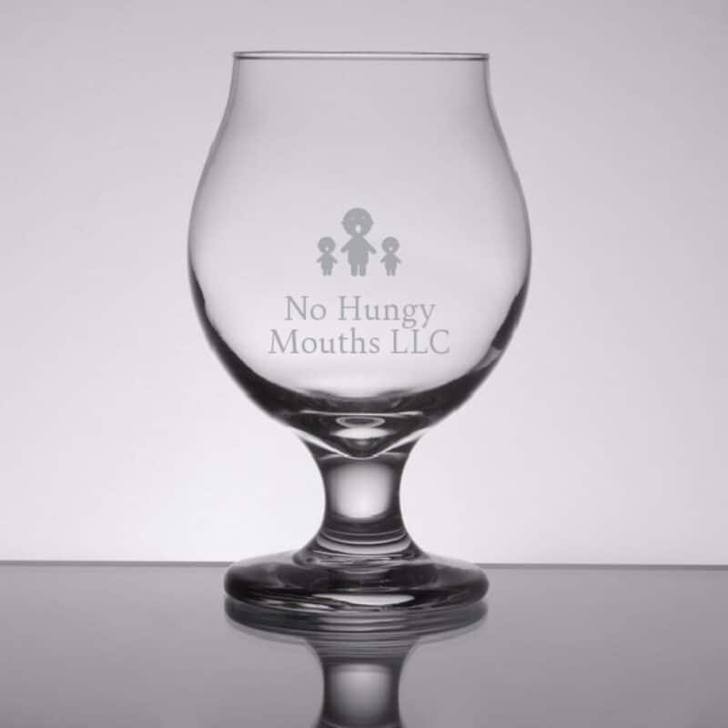 Laser Engraved Libbey® 3807 13 oz. Belgian Beer / Tulip Glass