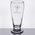 Laser Engraved Libbey® 3812 12 oz. Footed Pilsner Glass