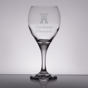 Laser Engraved Libbey® 3957 Teardrop 10.75 oz. All Purpose Wine Glass