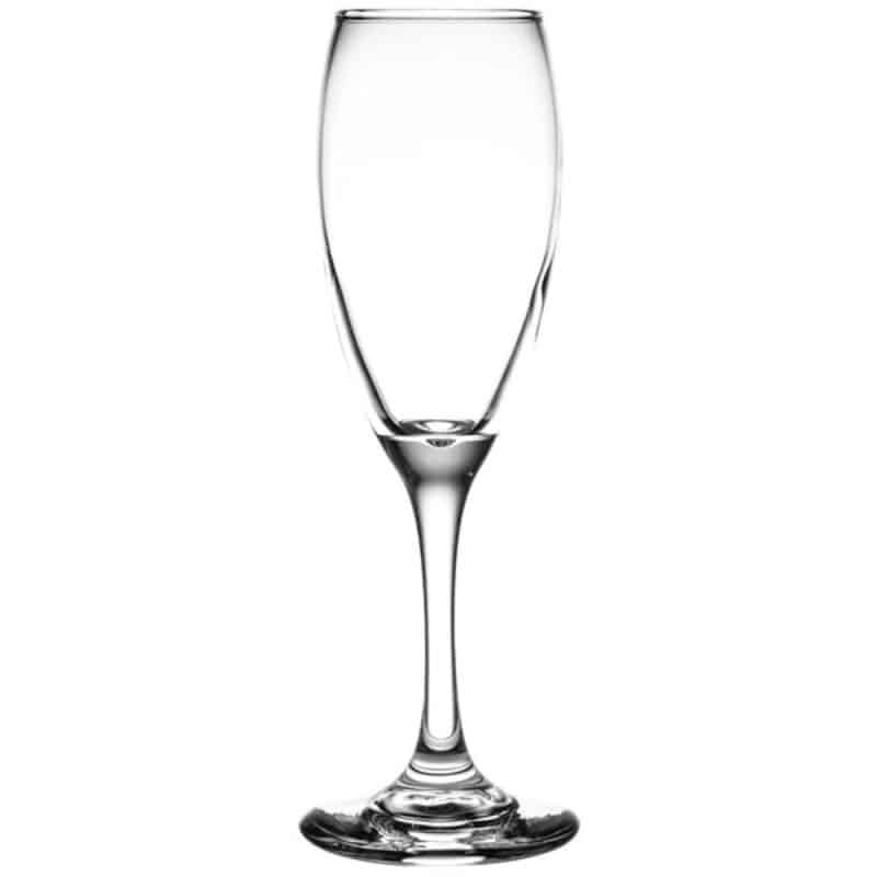 Laser Engraved Libbey® 3996 Teardrop 5.75 oz. Flute Glass - 1