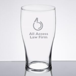 Laser Engraved Libbey® 4803 20 oz. Pub Glass