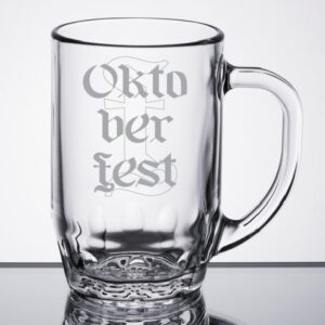 Laser Engraved Libbey® 5303 19.5 oz. Thumbprint Beer Mug