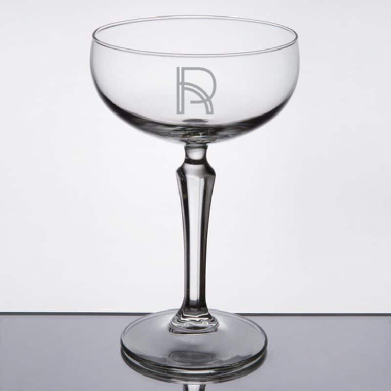 Laser Engraved Libbey® 601602 Speakeasy 8.25 oz. Coupe Glass