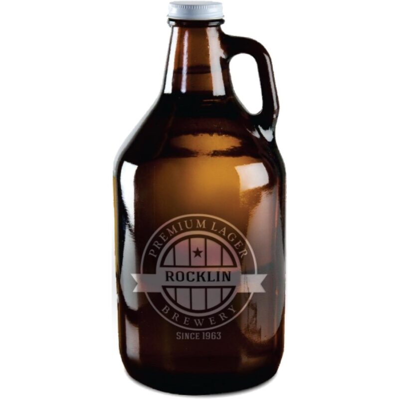 Laser-Engraved-Libbey®-64-Oz-Amber-Growler-GLS010X64OZ Laser Engraved Libbey® 64 Oz. Amber Growler