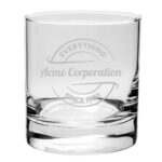 Laser Engraved Libbey® 916CD Heavy Base 8 oz. Rocks / Old Fashioned Glass
