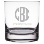 Laser Engraved Libbey® 917CD Heavy Base 11 oz. Rocks / Old Fashioned Glass